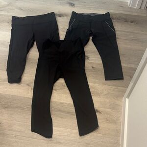 3 Pair of Lululemon Cropped Pants